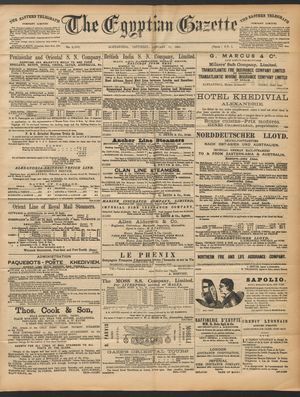 The Egyptian gazette vom 17.01.1891