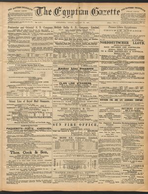 The Egyptian gazette on Jan 23, 1891