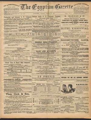 The Egyptian gazette vom 27.01.1891