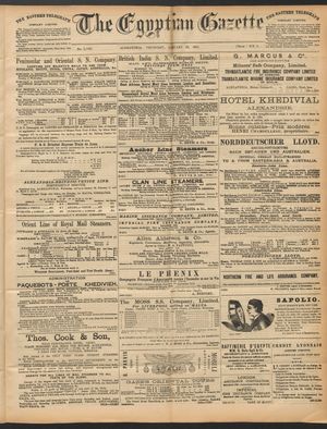 The Egyptian gazette vom 29.01.1891