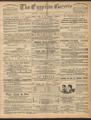 The Egyptian gazette on Jan 31, 1891