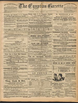 The Egyptian gazette vom 03.02.1891