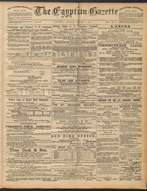 The Egyptian gazette on Feb 4, 1891