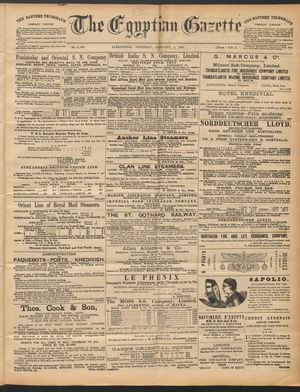 The Egyptian gazette vom 05.02.1891