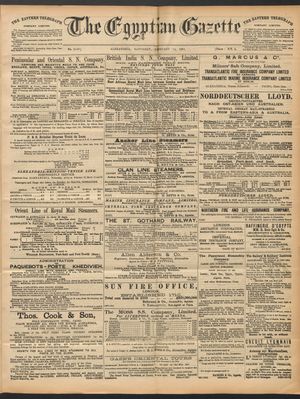 The Egyptian gazette vom 14.02.1891