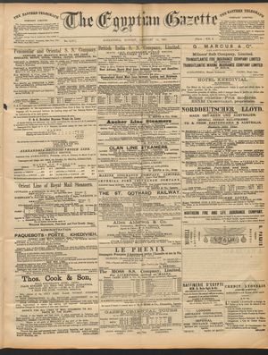 The Egyptian gazette on Feb 16, 1891
