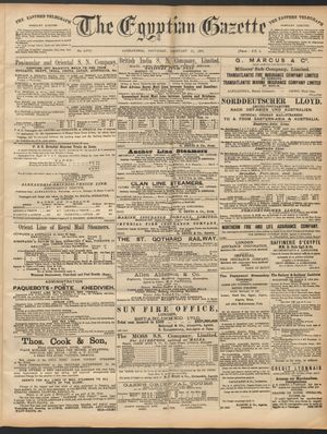 The Egyptian gazette on Feb 21, 1891