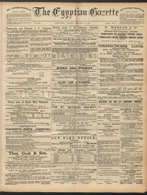 The Egyptian gazette on Feb 24, 1891
