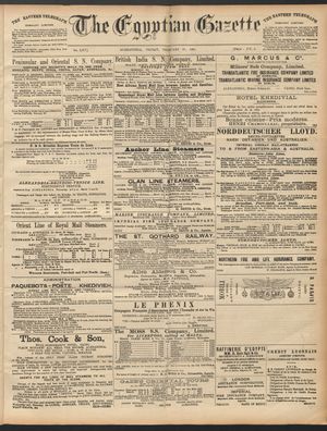 The Egyptian gazette on Feb 27, 1891