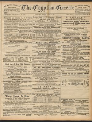 The Egyptian gazette vom 02.03.1891