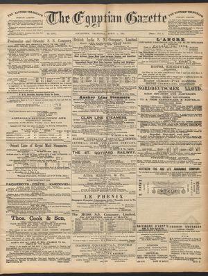 The Egyptian gazette vom 04.03.1891