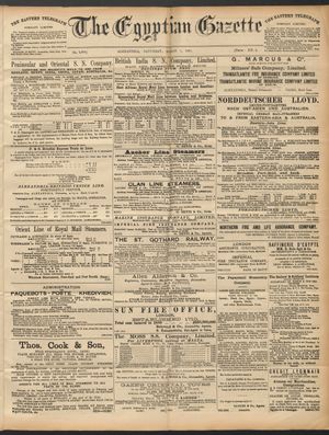The Egyptian gazette on Mar 7, 1891