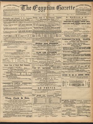 The Egyptian gazette vom 09.03.1891