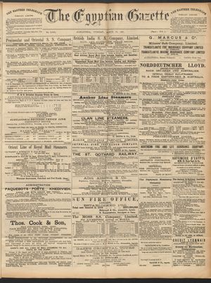 The Egyptian gazette vom 10.03.1891