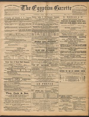 The Egyptian gazette on Mar 13, 1891