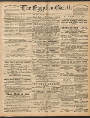The Egyptian gazette vom 14.03.1891