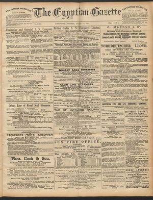 The Egyptian gazette vom 17.03.1891