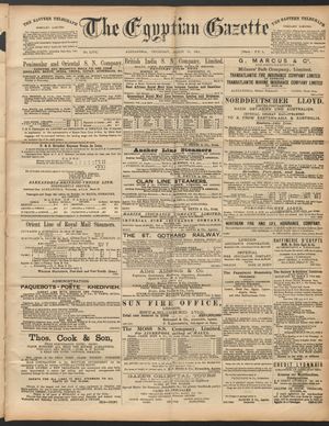The Egyptian gazette vom 19.03.1891