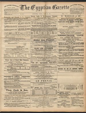 The Egyptian gazette vom 20.03.1891