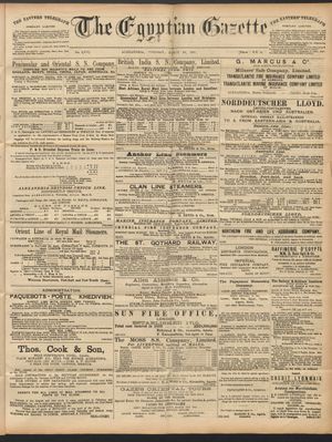 The Egyptian gazette on Mar 24, 1891