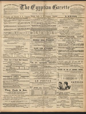 The Egyptian gazette vom 25.03.1891