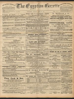 The Egyptian gazette vom 26.03.1891