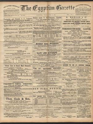 The Egyptian gazette vom 03.04.1891