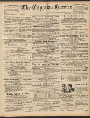 The Egyptian gazette vom 07.04.1891