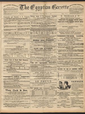 The Egyptian gazette on Apr 9, 1891