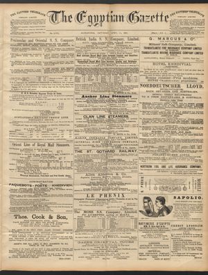 The Egyptian gazette on Apr 11, 1891