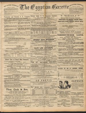 The Egyptian gazette vom 14.04.1891