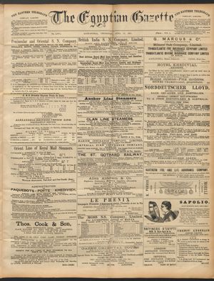 The Egyptian gazette on Apr 16, 1891