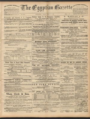 The Egyptian gazette vom 17.04.1891