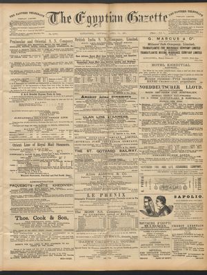 The Egyptian gazette vom 18.04.1891