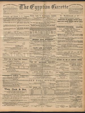 The Egyptian gazette on Apr 20, 1891