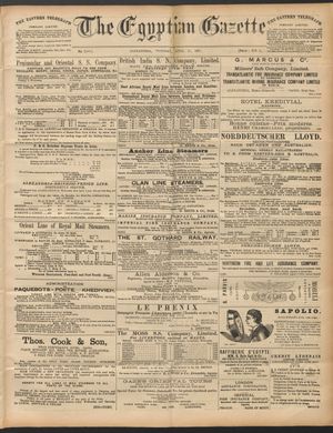 The Egyptian gazette on Apr 21, 1891