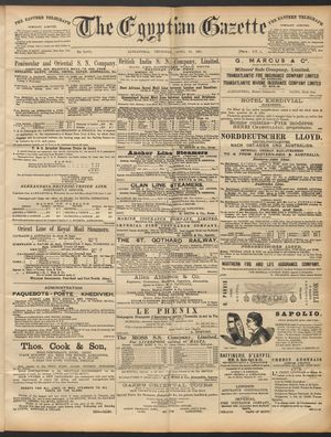 The Egyptian gazette vom 23.04.1891