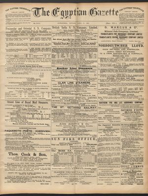 The Egyptian gazette on Apr 27, 1891