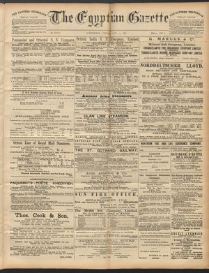 The Egyptian gazette vom 01.05.1891