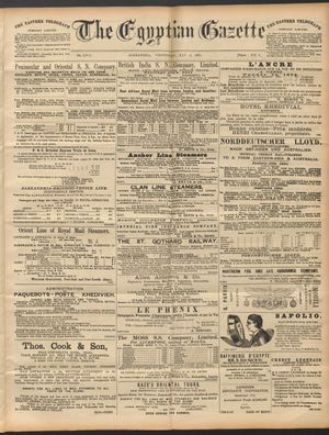 The Egyptian gazette vom 06.05.1891