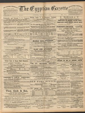 The Egyptian gazette vom 07.05.1891