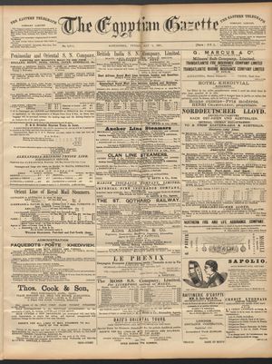 The Egyptian gazette vom 08.05.1891