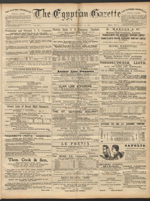 The Egyptian gazette on May 12, 1891