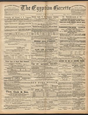 The Egyptian gazette vom 15.05.1891