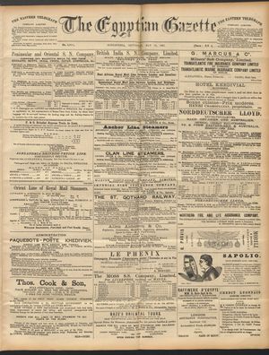 The Egyptian gazette on May 16, 1891