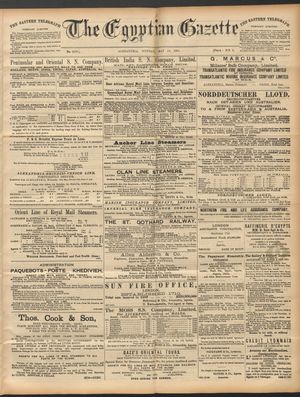 The Egyptian gazette on May 18, 1891