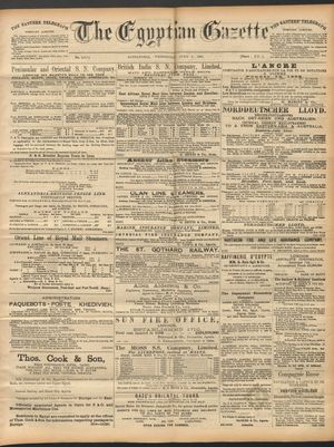 The Egyptian gazette vom 03.06.1891