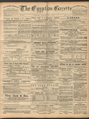 The Egyptian gazette vom 10.06.1891