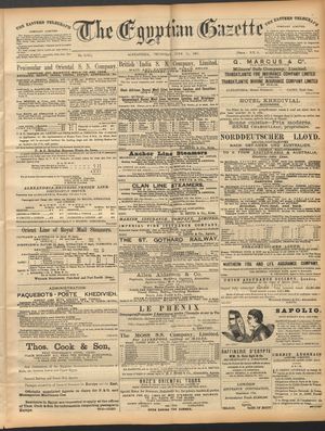 The Egyptian gazette vom 11.06.1891