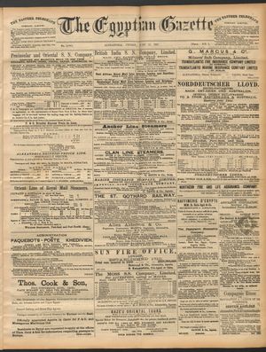 The Egyptian gazette on Jun 12, 1891